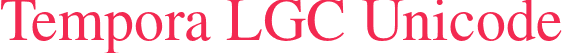 Tempora LGC Unicode